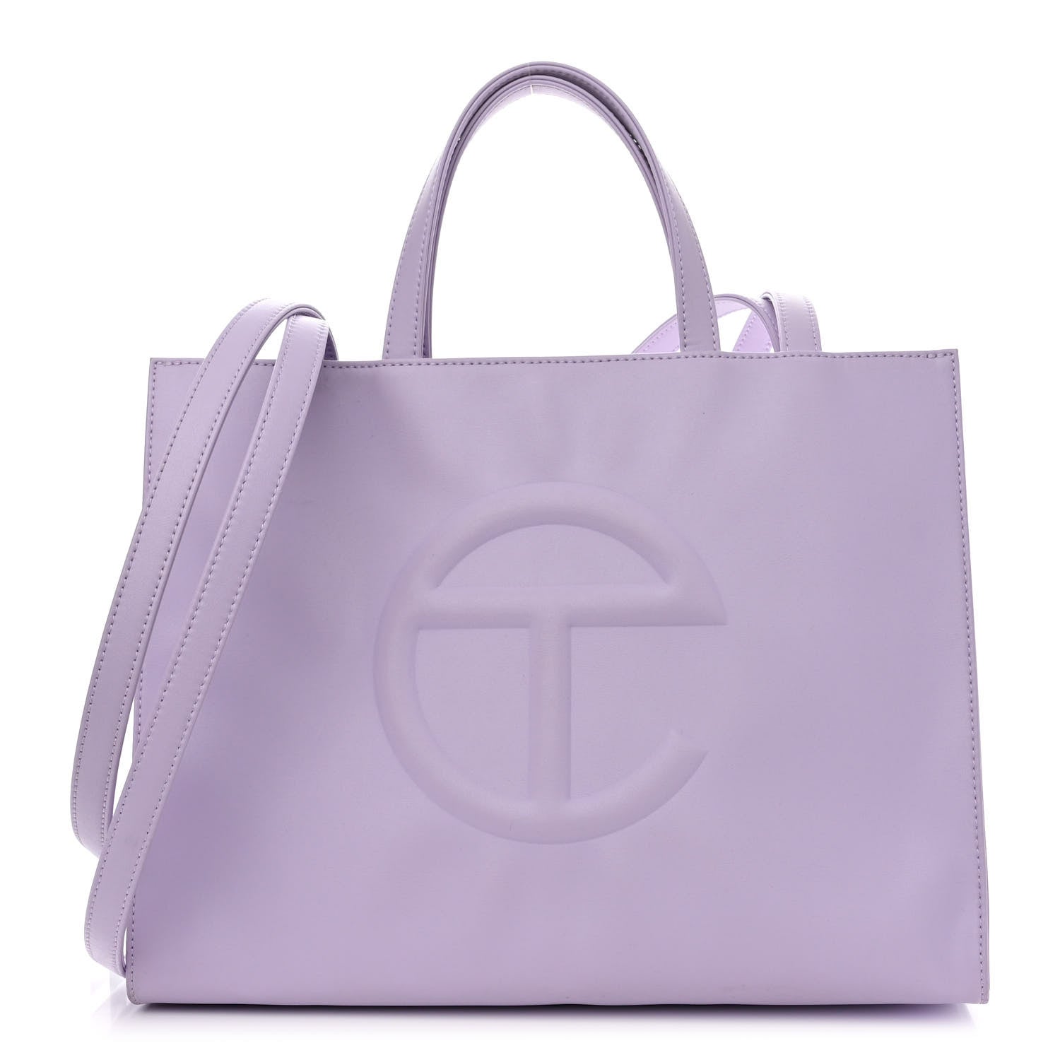 Telfar Vegan Leather Medium Shopping Bag Lavender 1 of 11