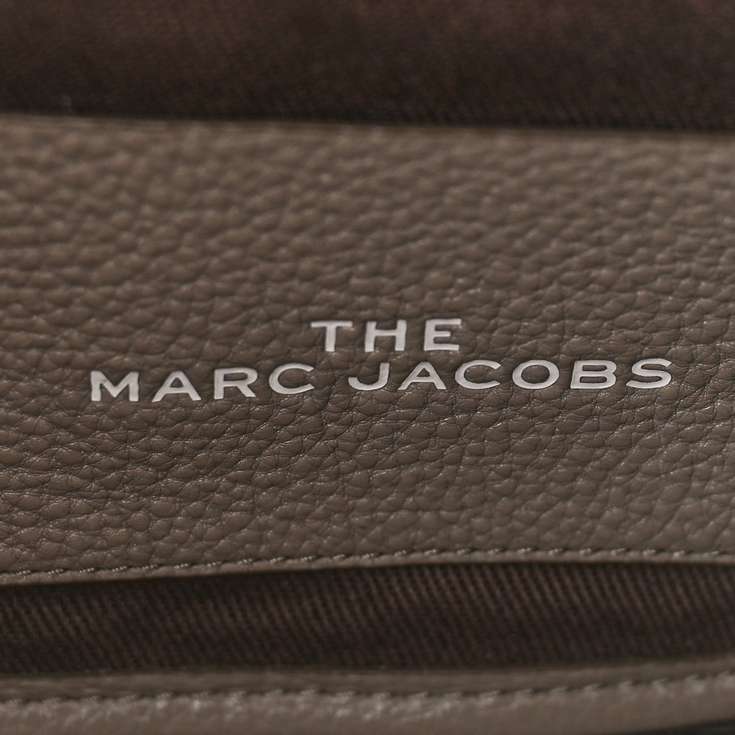 Grained Calfskin Small The Tote Bag Cement