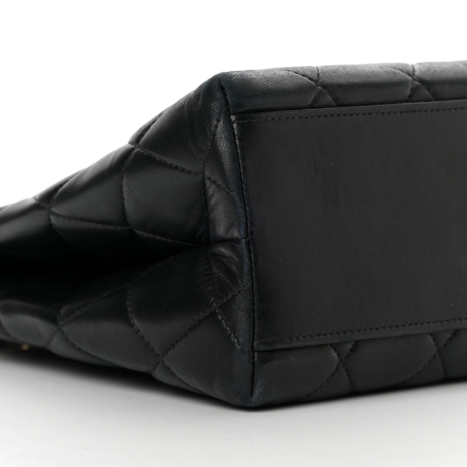 Chanel Lambskin Quilted Shopping Tote Black 8 of 16