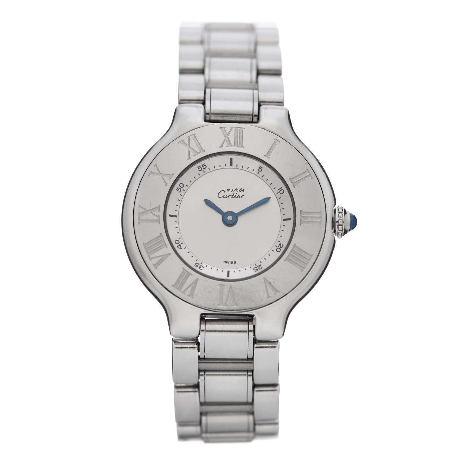 Cartier Stainless Steel 28mm Must De 21 Quartz Watch 1 of 4