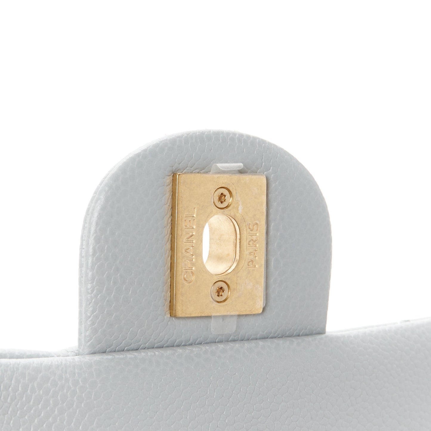 Caviar Quilted Mini Sweetheart Flap Grey