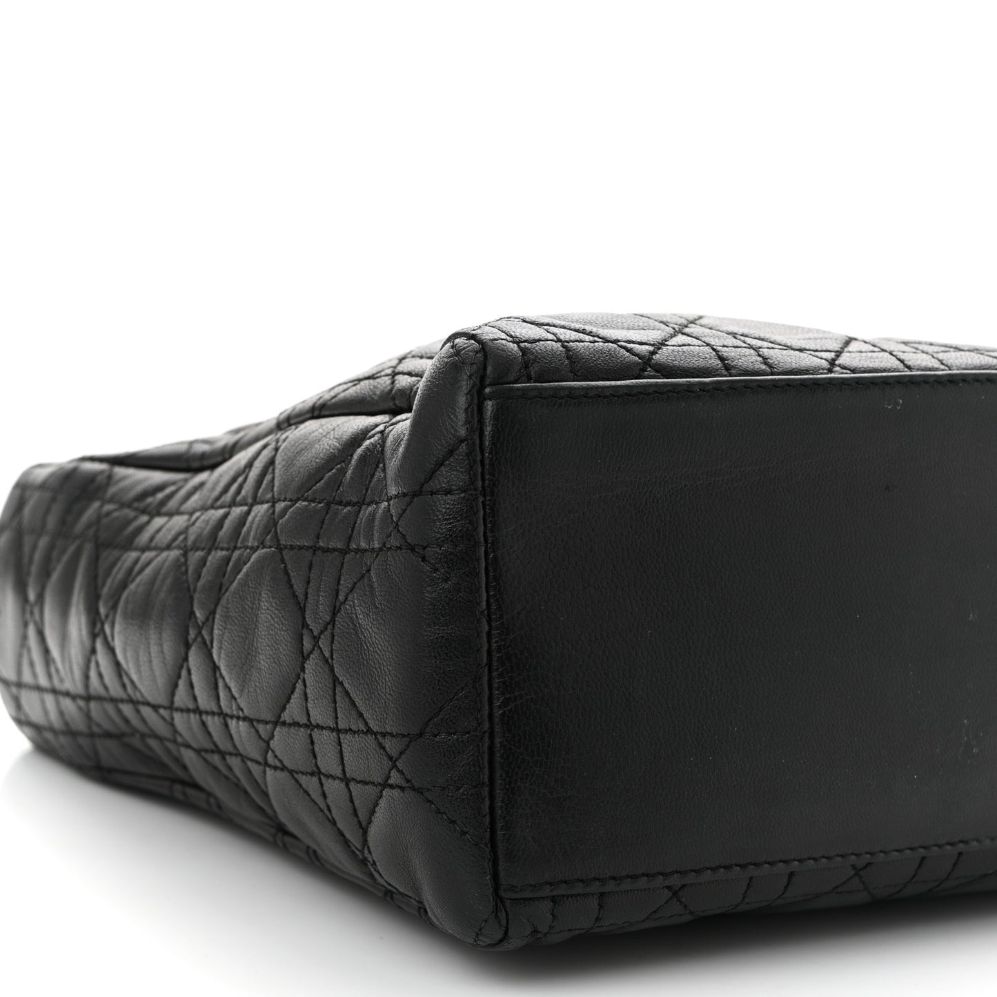 Lambskin Cannage Medium Lady Dior Black