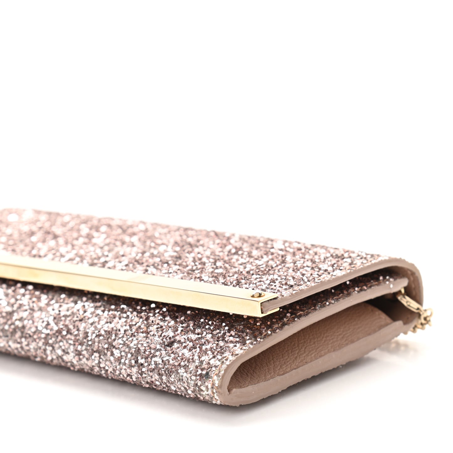 Glitter Milla Wallet on Chain Natural