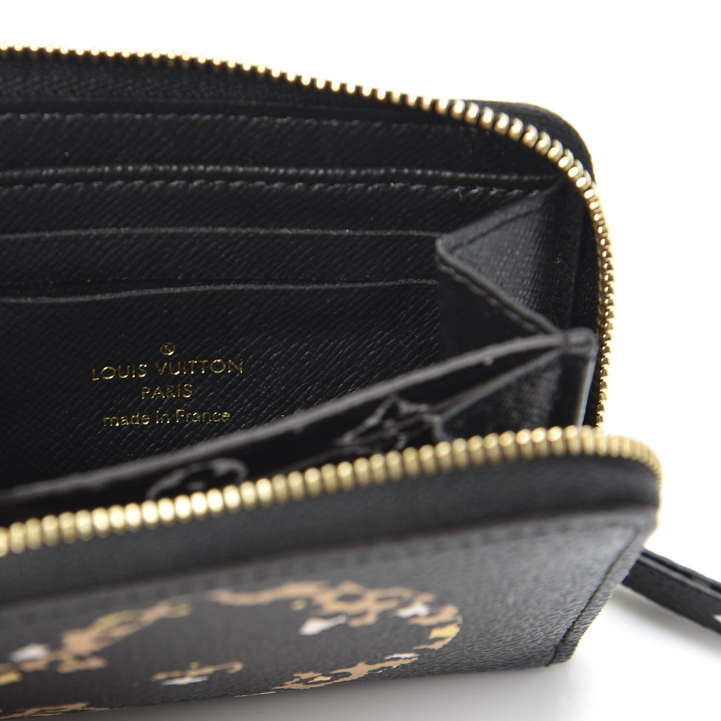 Monogram Giant Jungle Zippy Coin Purse Black