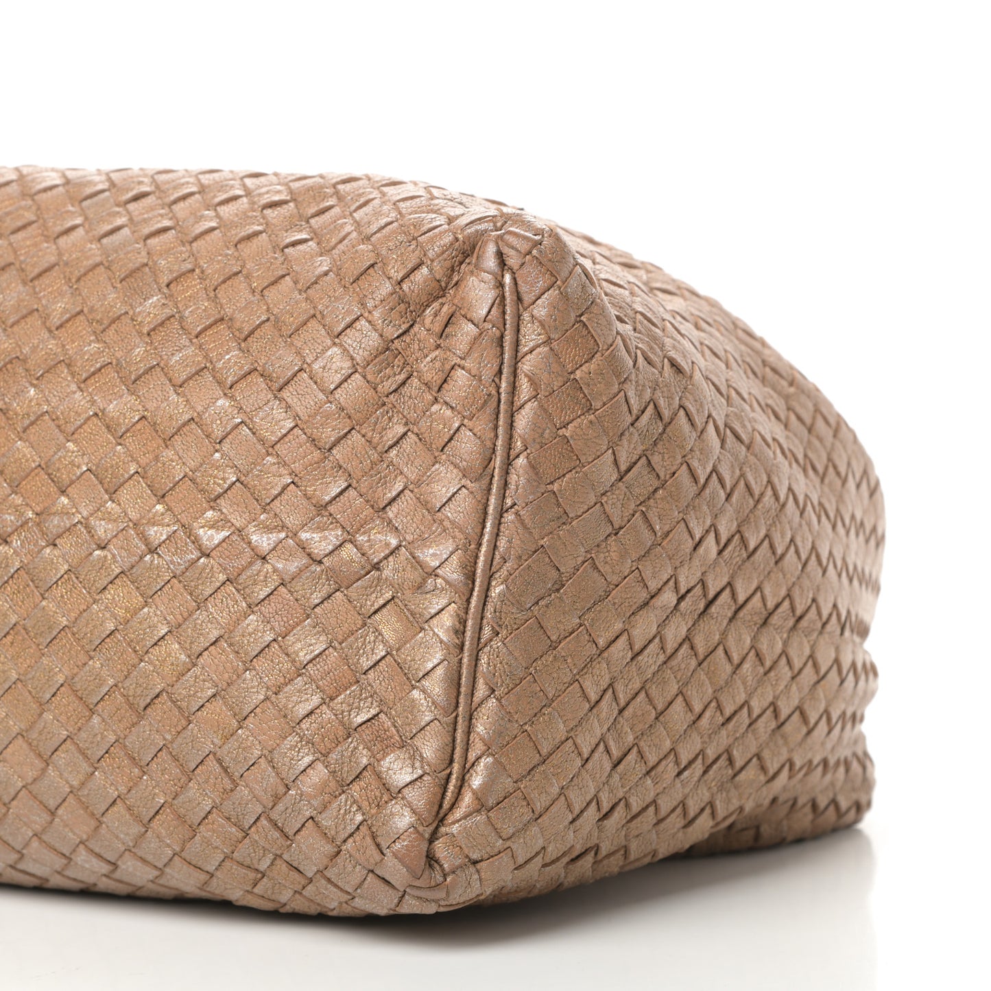Chevre Intrecciato Sloane Hobo Ottone