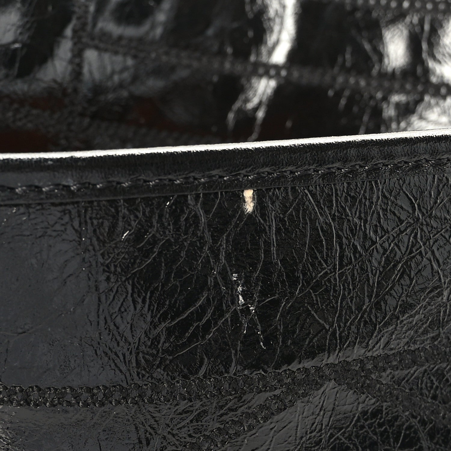 MCM Calfskin Large Mena Quilted Shoulder Bag Black 10 of 10