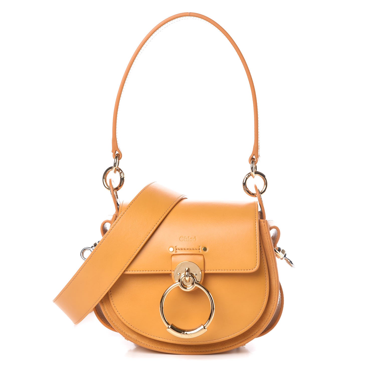 Chloe Calfskin Small Tess Bag Burning Camel 1 of 10