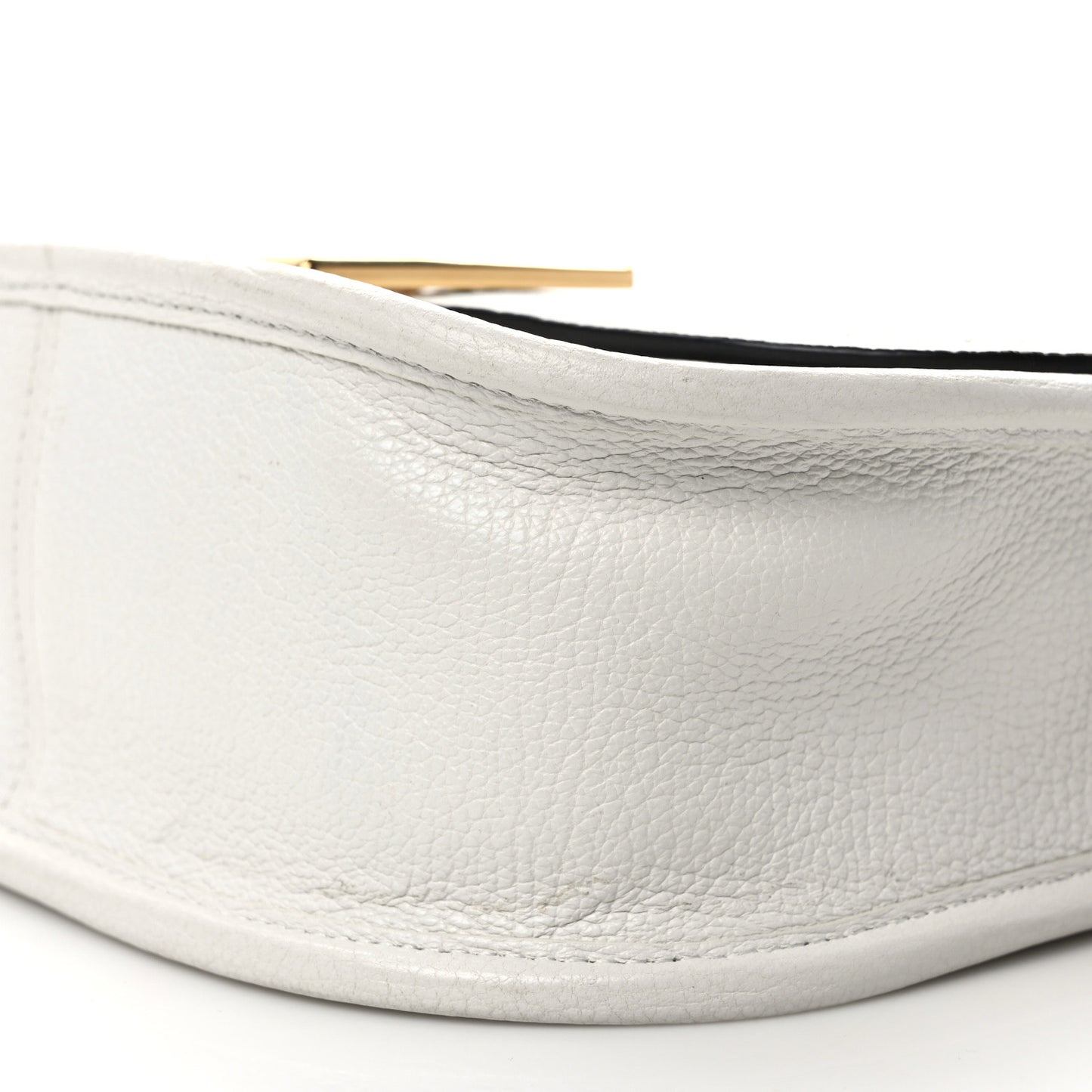 Small Classic Grain Small Sadie Satchel White
