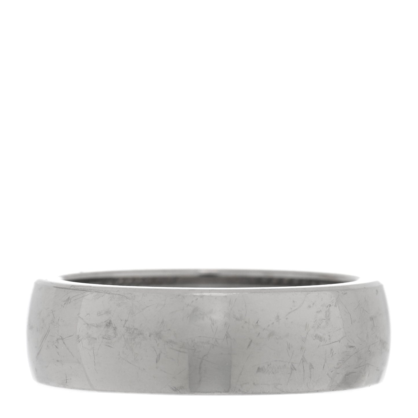 Titanium Sterling Silver 6mm Streamline Band Ring 51 5.75