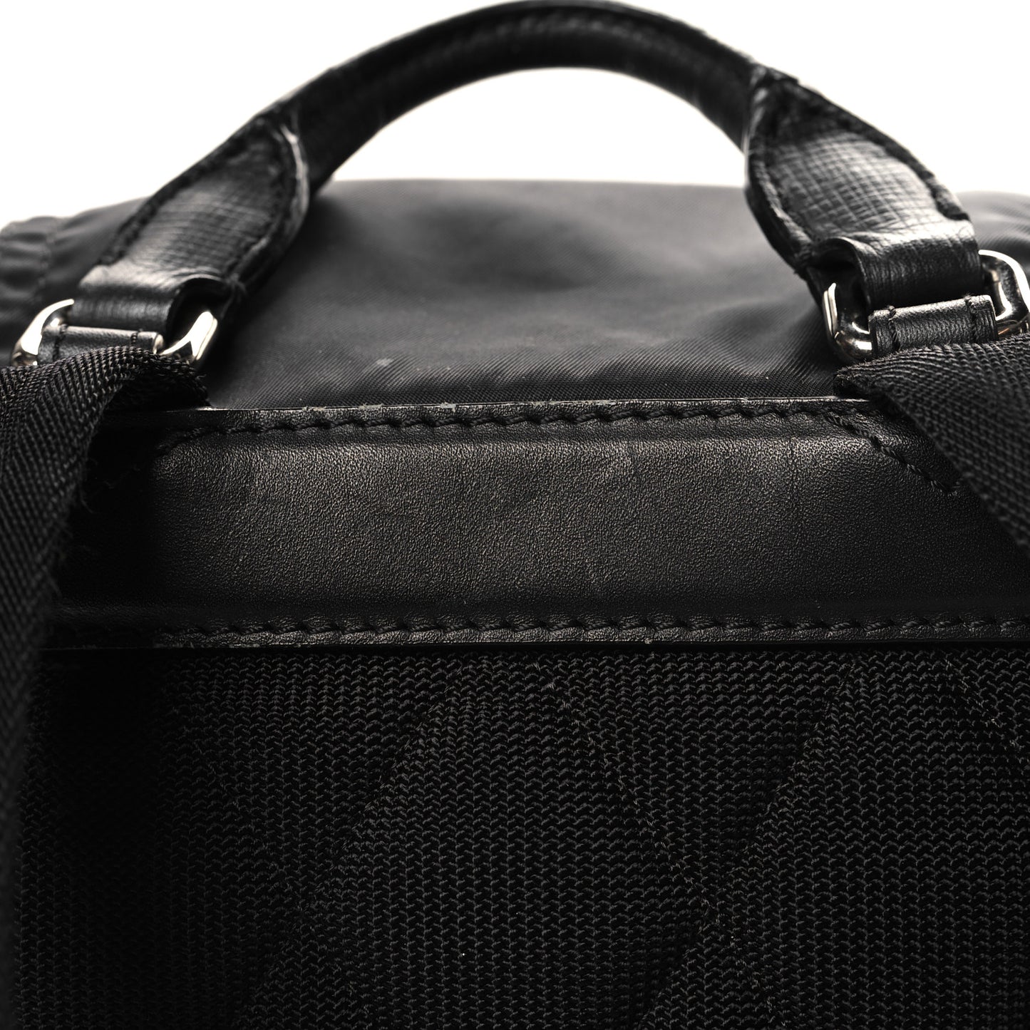 Nylon Medium Rucksack Backpack Black