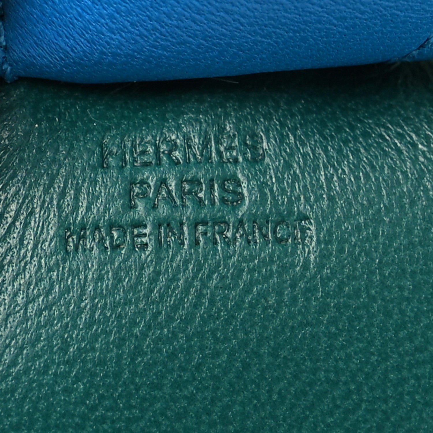 Hermes Milo Lambskin Grigri Rodeo Horse Bag Charm MM Malachite 3 of 3