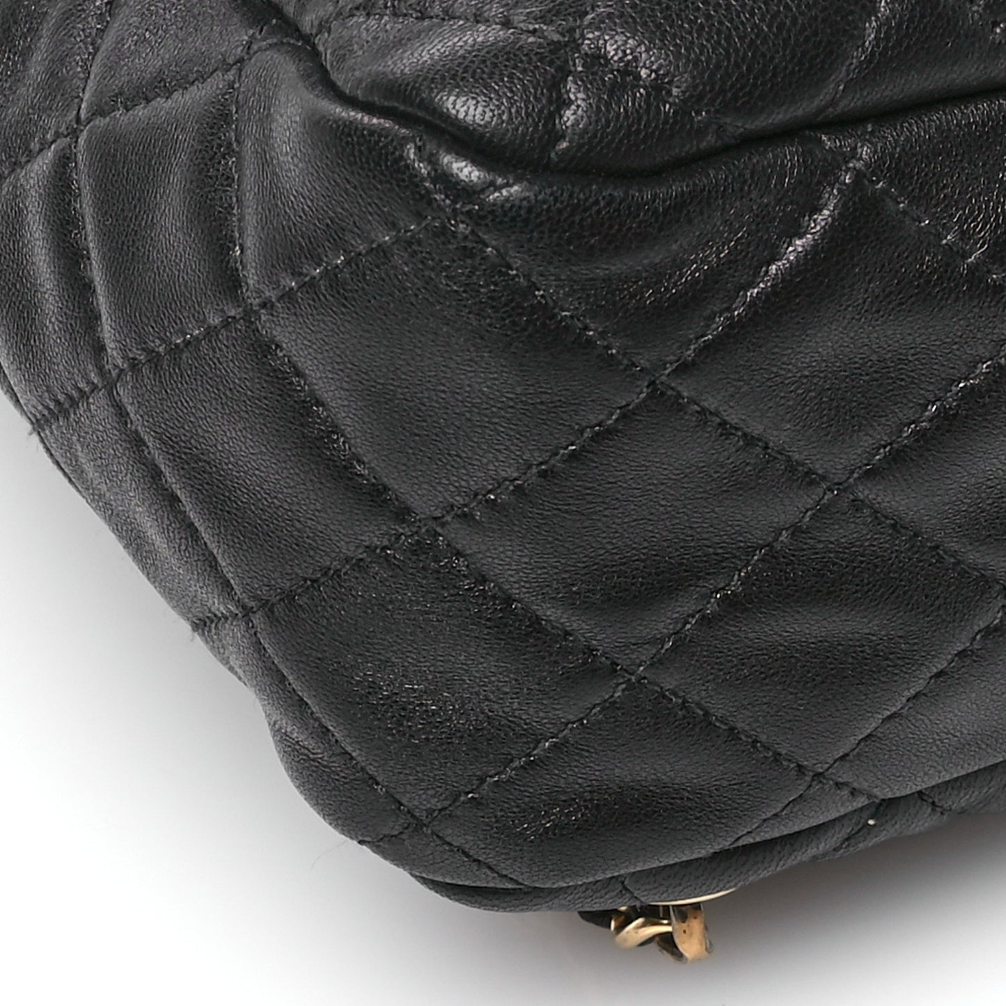 Lambskin Quilted Large In Seoul Backpack Black