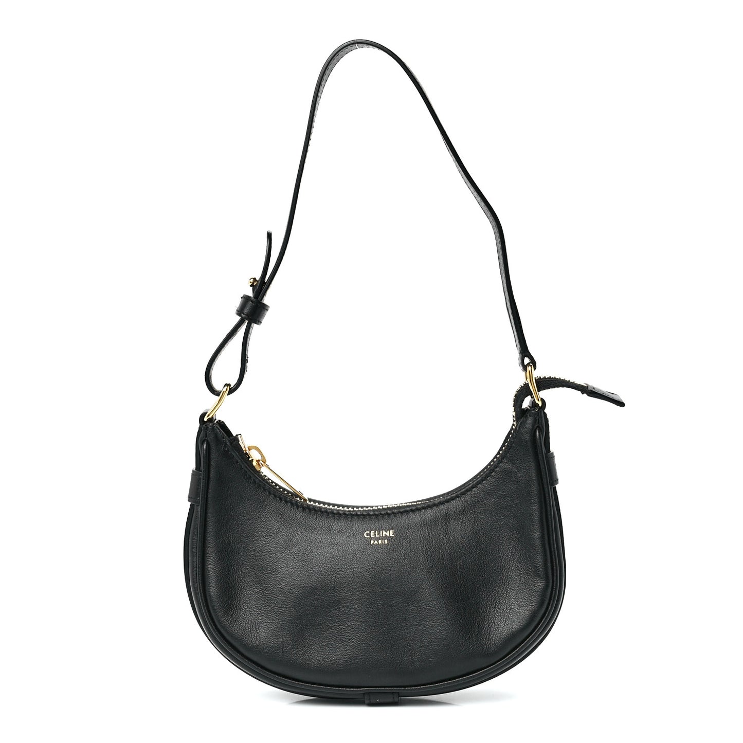 Smooth Calfskin Mini Ava Shoulder Bag Black