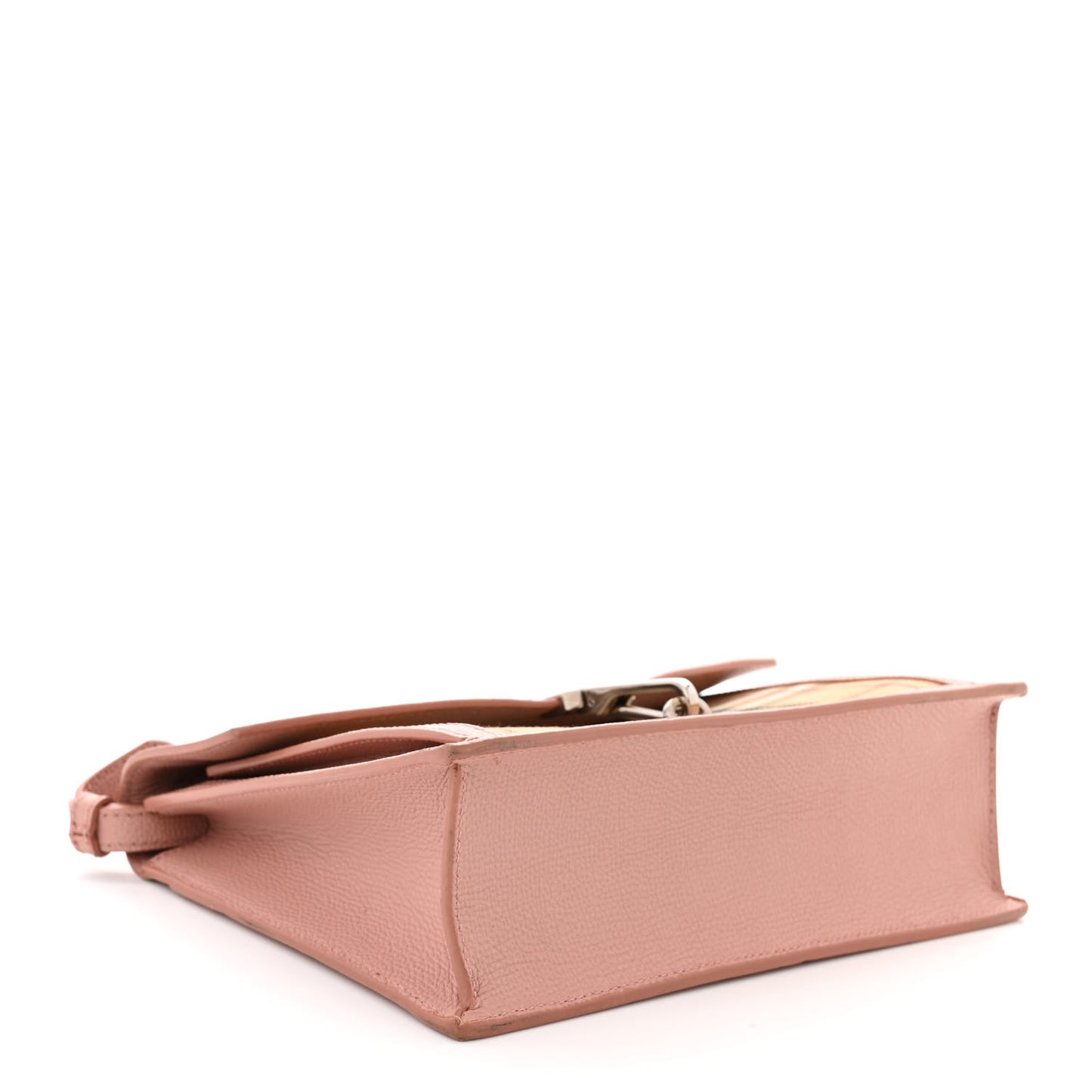 Grainy Calfskin Vintage Check Small Macken Crossbody Bag Ash Rose