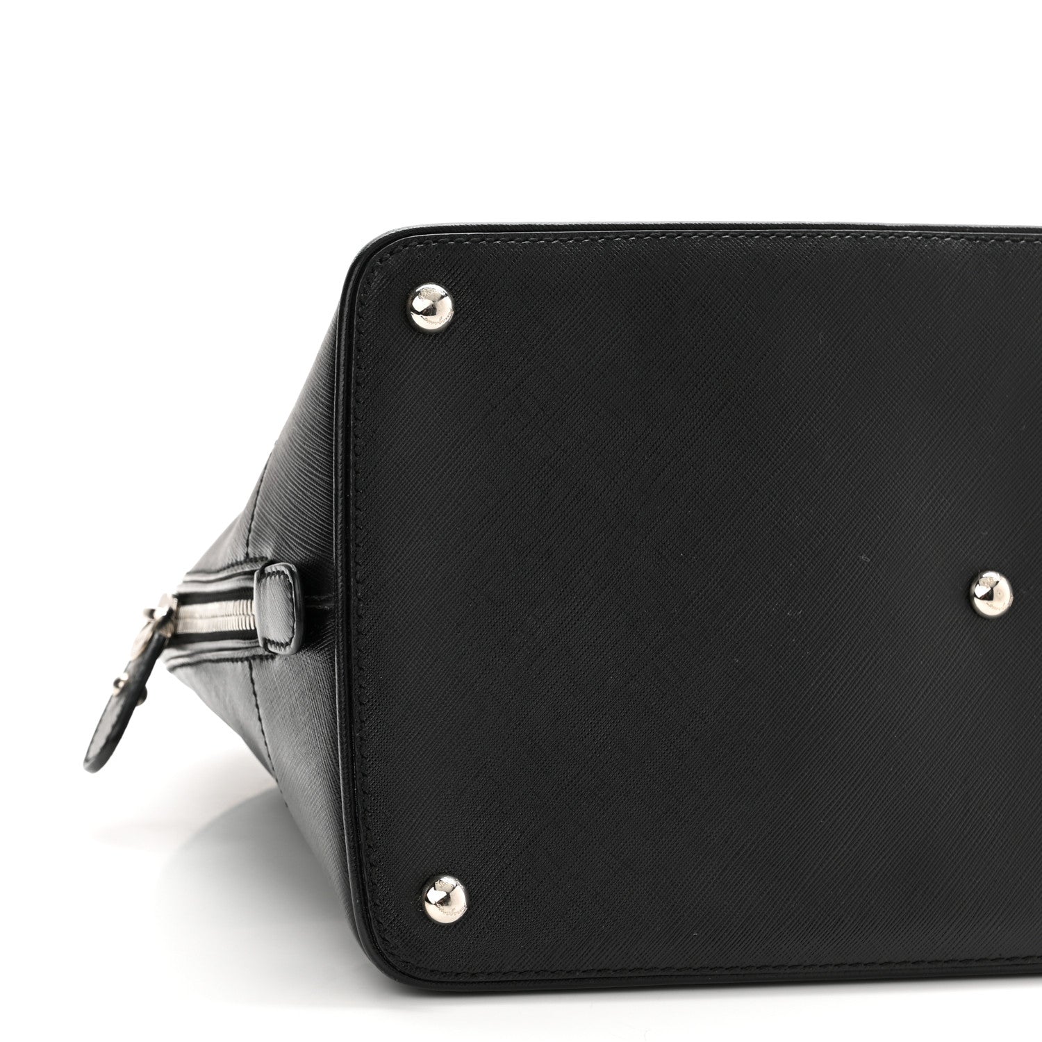Salvatore Ferragamo Hammered Calfskin Darina Convertible Satchel Black 8 of 9