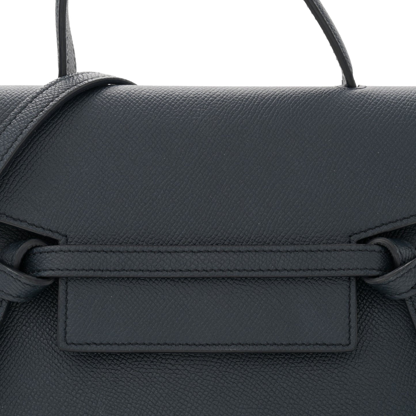 Grained Calfskin Nano Belt Bag Navy