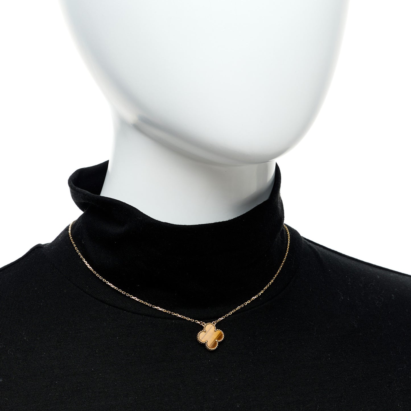 18K Yellow Gold Infinity Double Chain Pendant Necklace