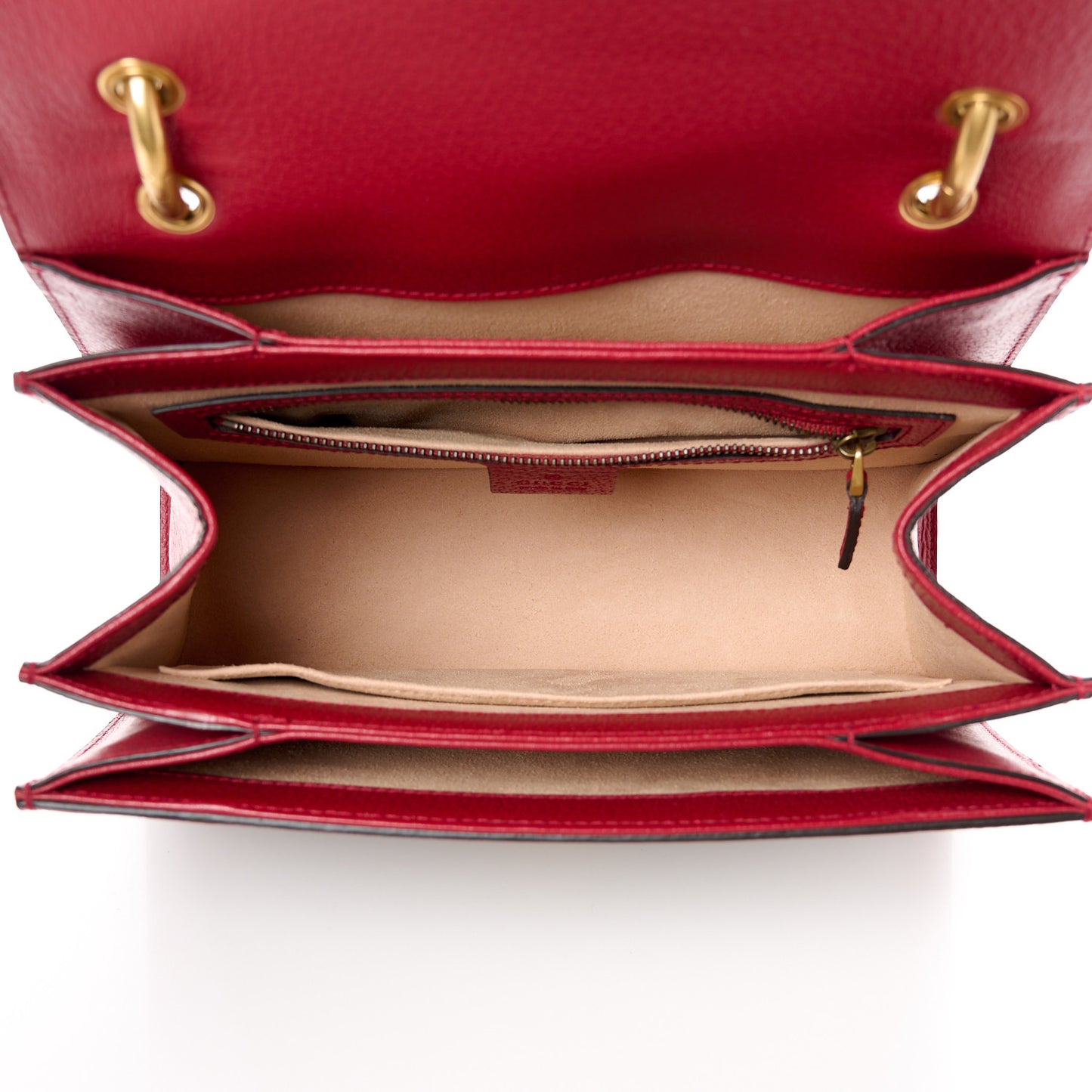 GG Supreme Monogram Small Queen Margaret Top Handle Bag Red