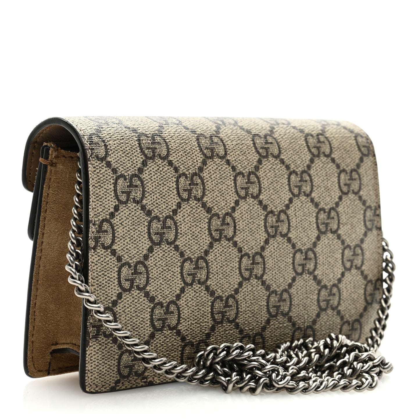 GG Supreme Monogram Super Mini Dionysus Shoulder Bag Taupe