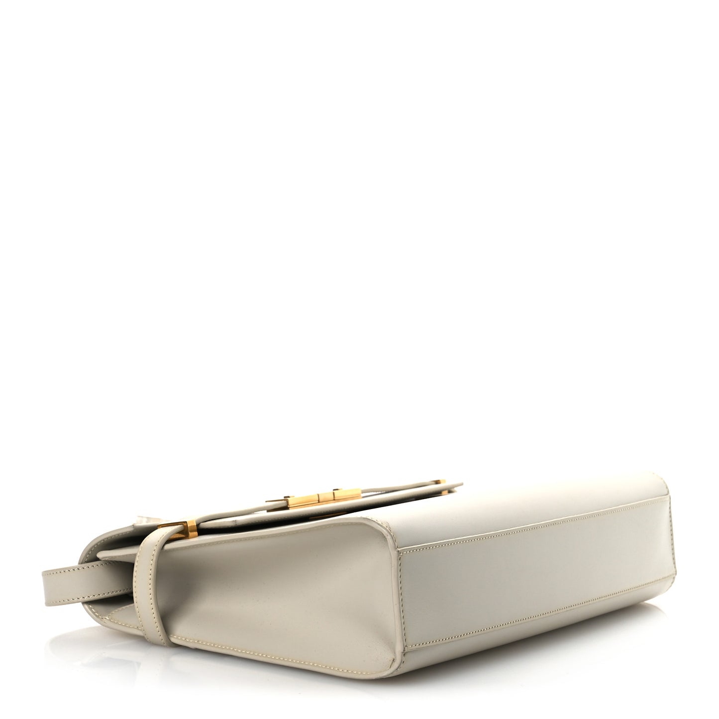 Smooth Calfskin Manhattan Shoulder Bag Crema Soft