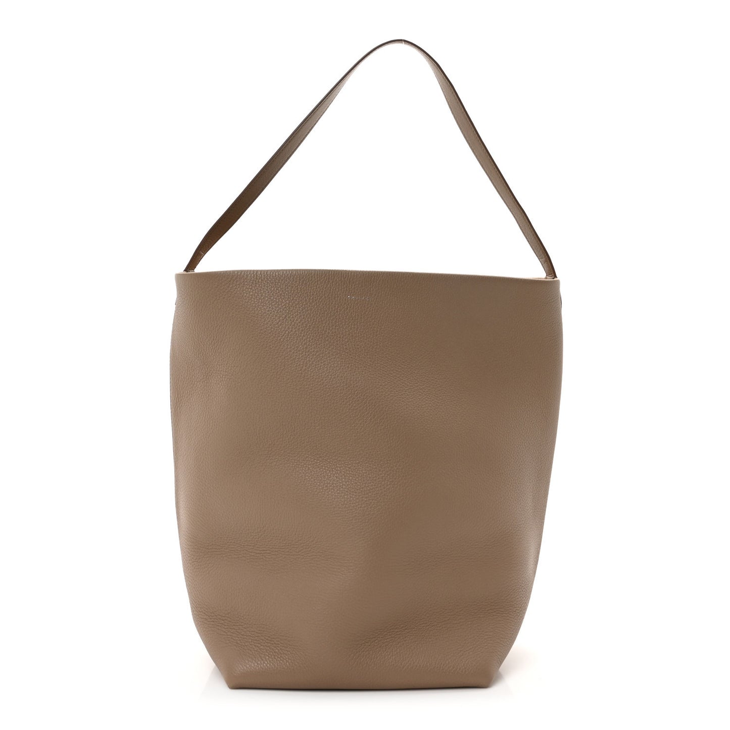 Grained Calfskin Large N/S Park Tote Dark Taupe
