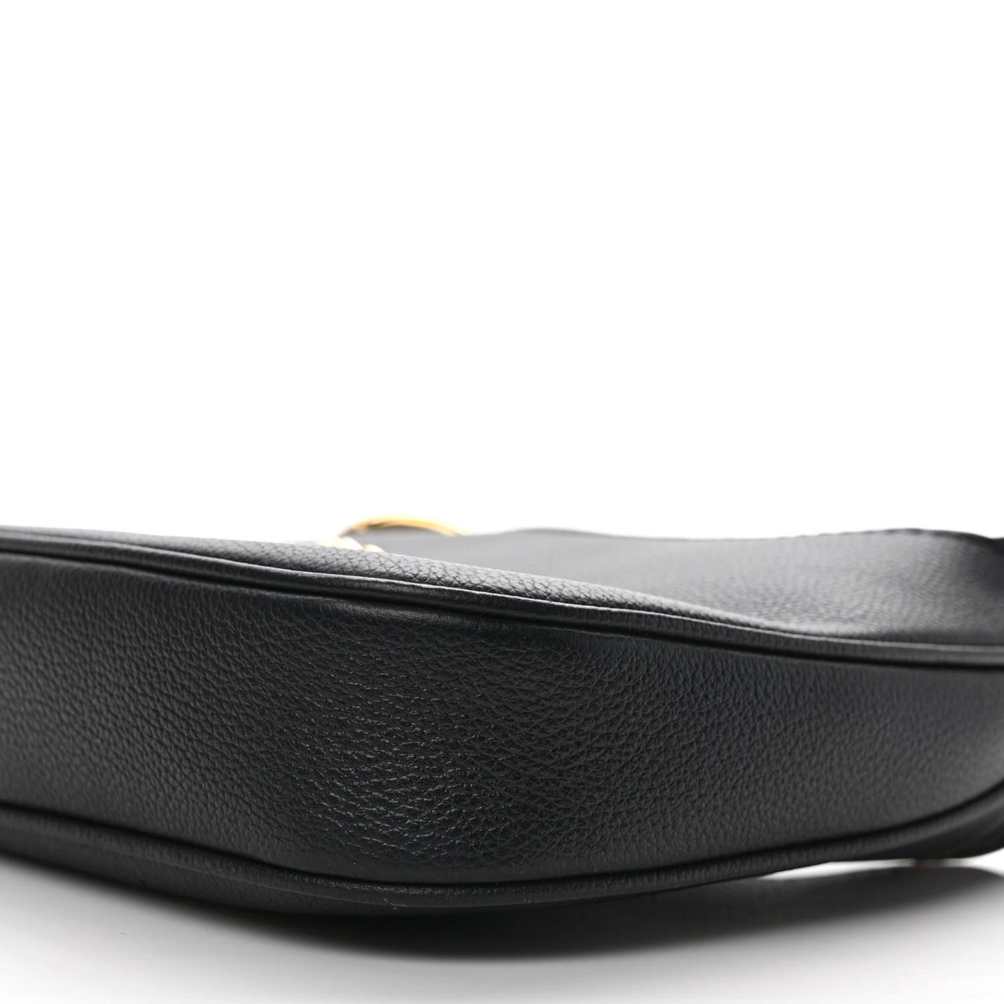 Calfskin La Medusa Small Hobo Crossbody Black