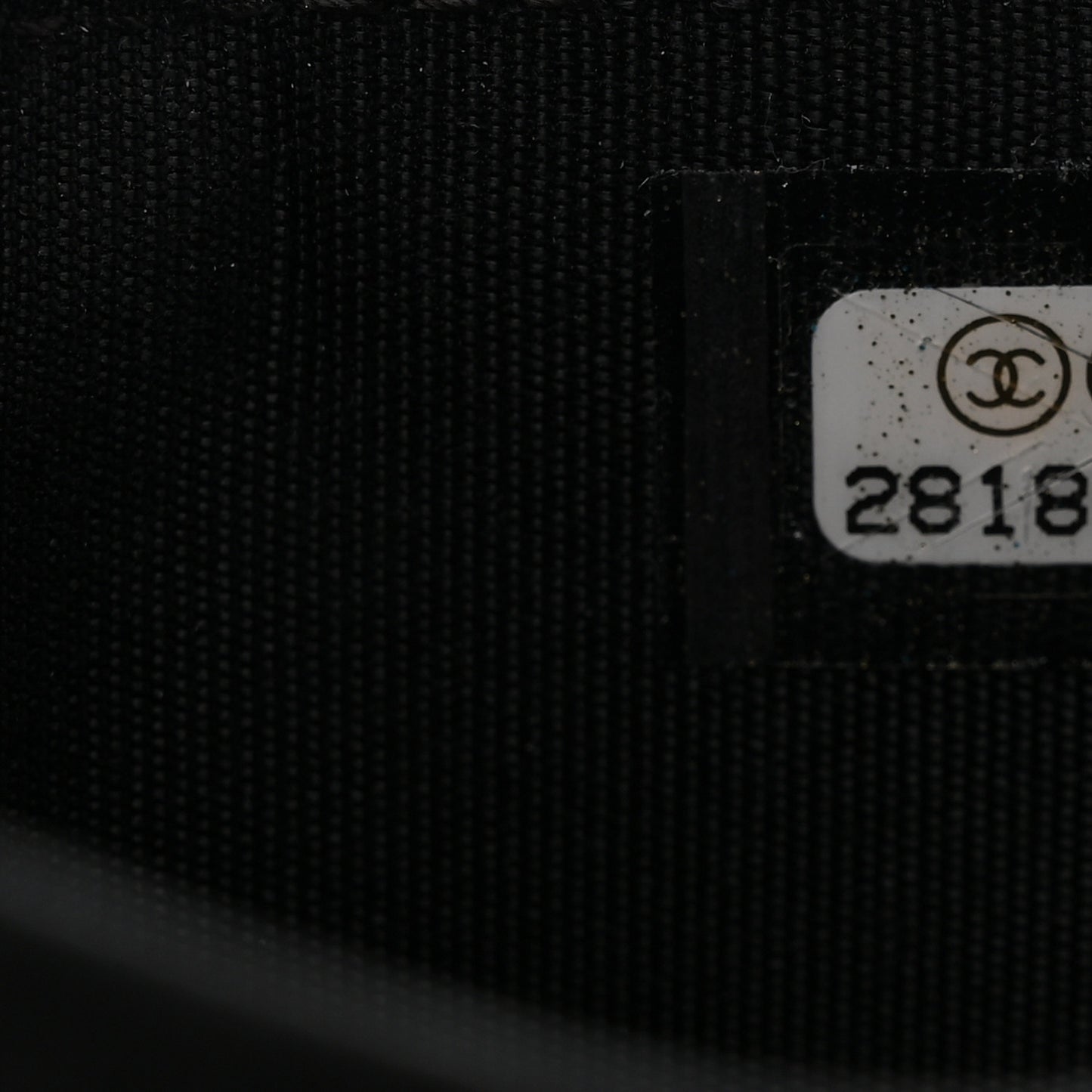 Lambskin Quilted CC Chic Flap Card Holder Black Gold