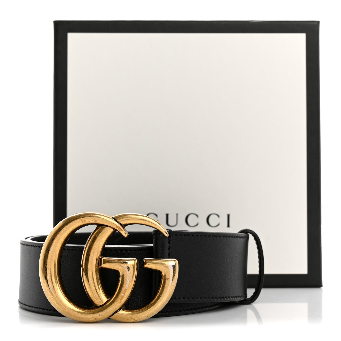 Calfskin Double G 40mm Belt 85 34 Black