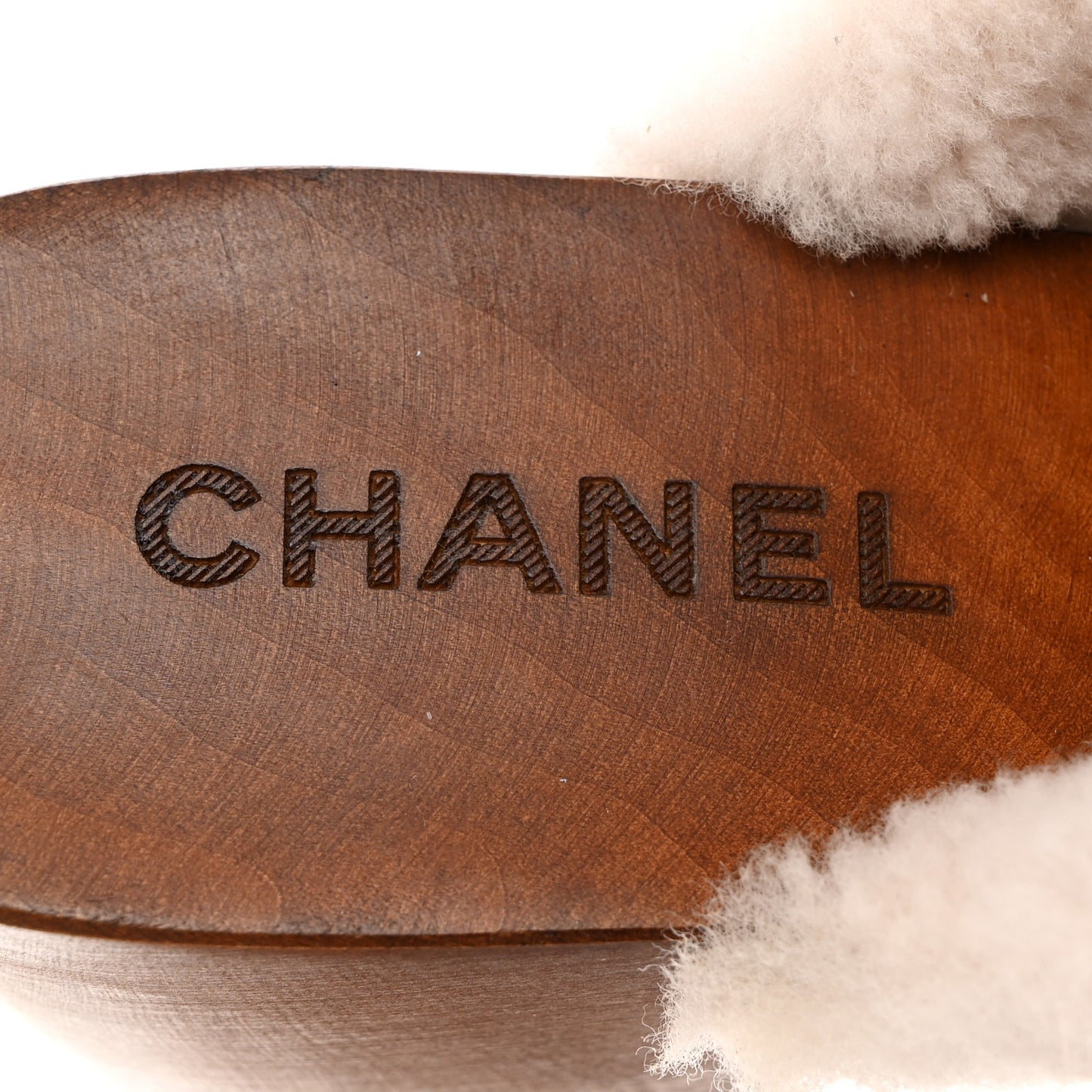 Crackled Sheepskin CC Mules 40 Black