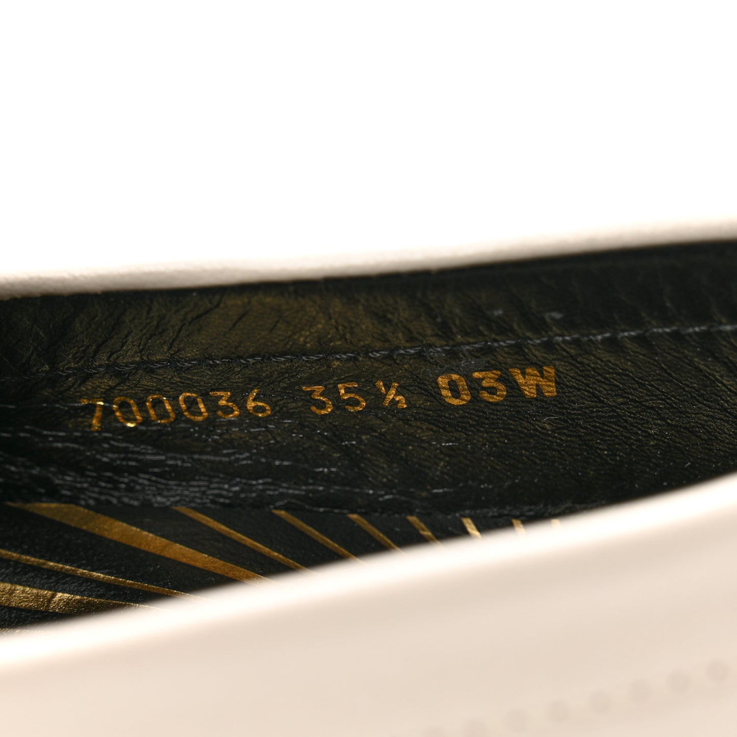 Goatskin Womens Logo 15mm Loafers 35.5 Mystic White