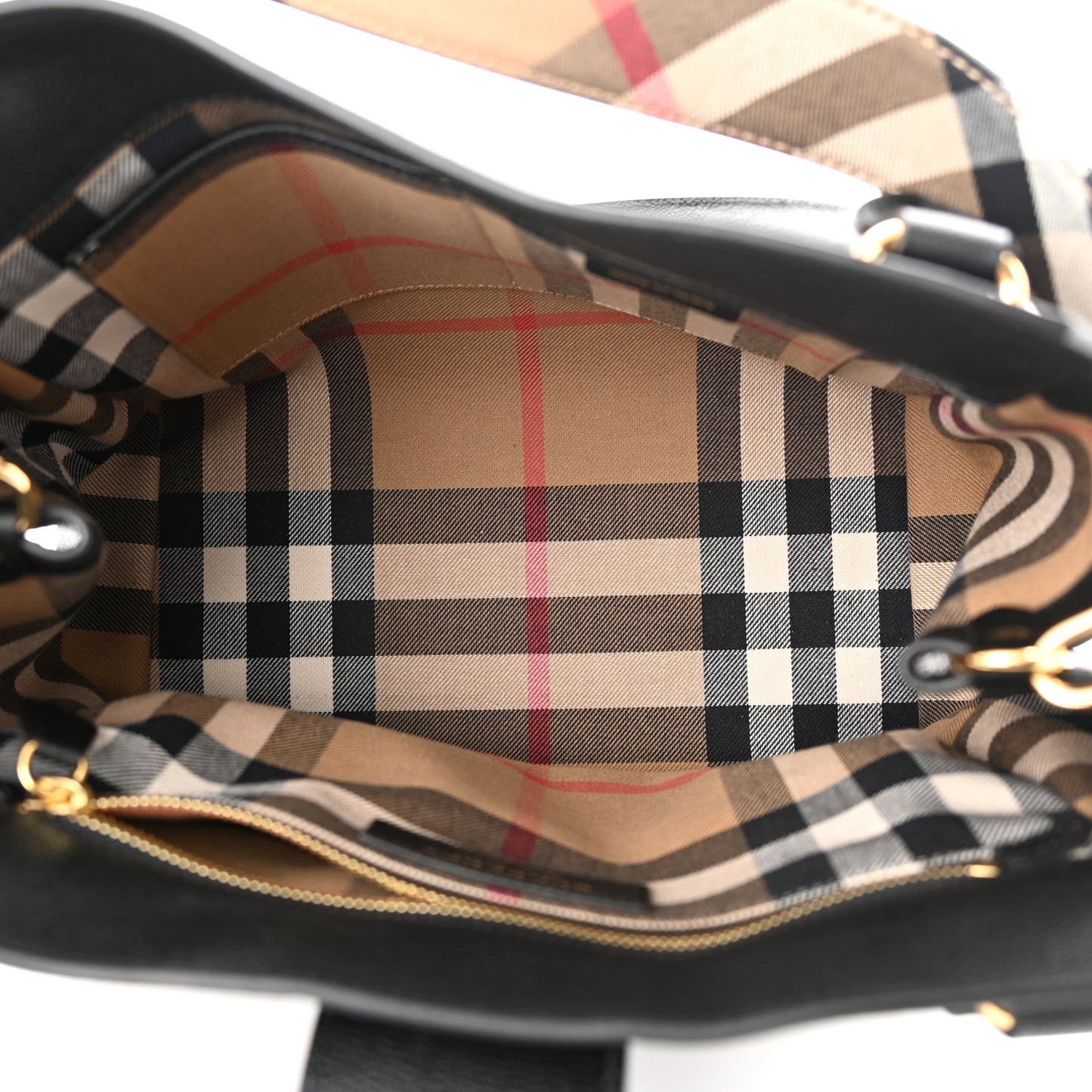 Soft Grain Calfskin Medium Buckle Tote Black