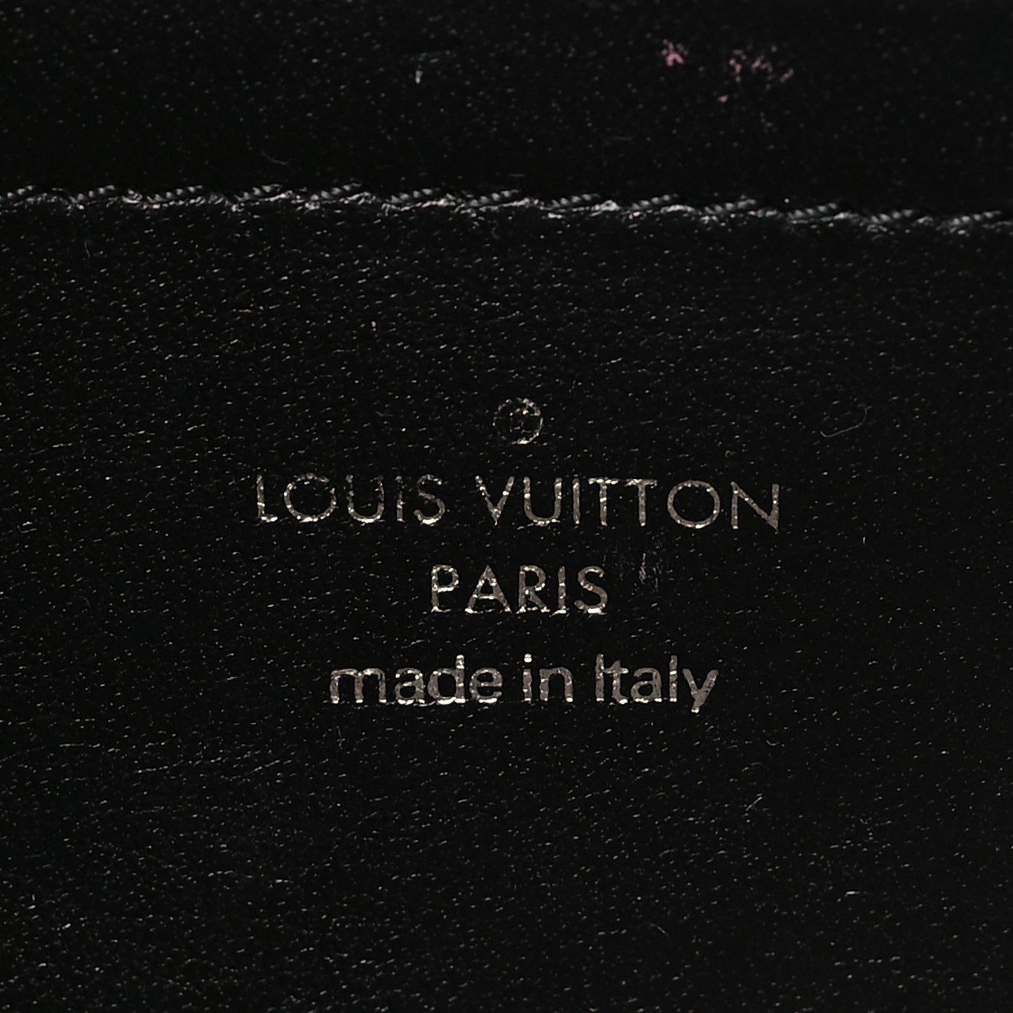 Lambskin Embossed Monogram Pochette Coussin Black