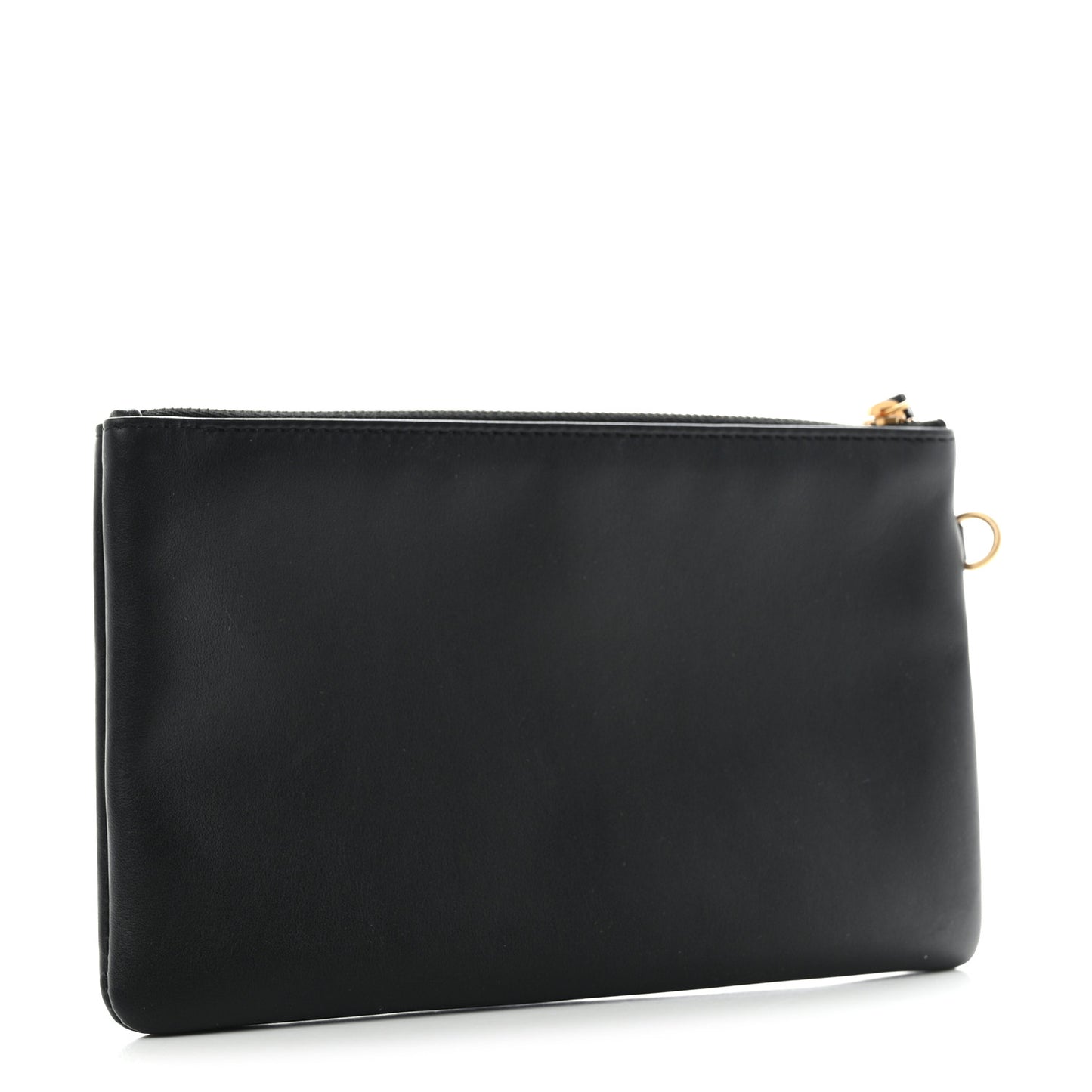 Shiny Calfskin Chanel 22 Removable Pouch Black