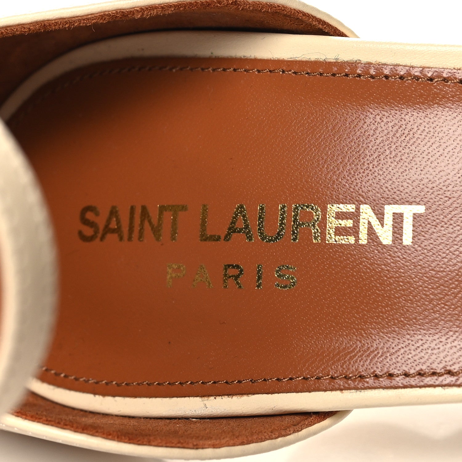 Saint Laurent Calfskin 110 Opyum Sandals 40 Real Beige 9 of 10