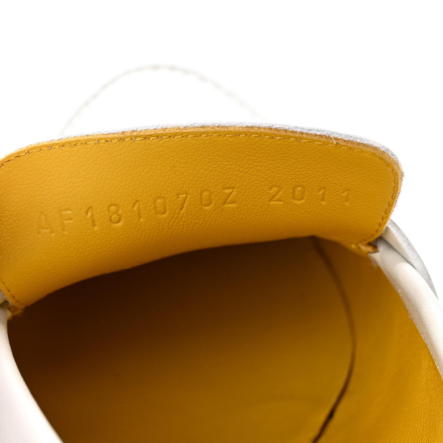 Hermes Calfskin Womens Royal Loafers 37 White 8 of 11