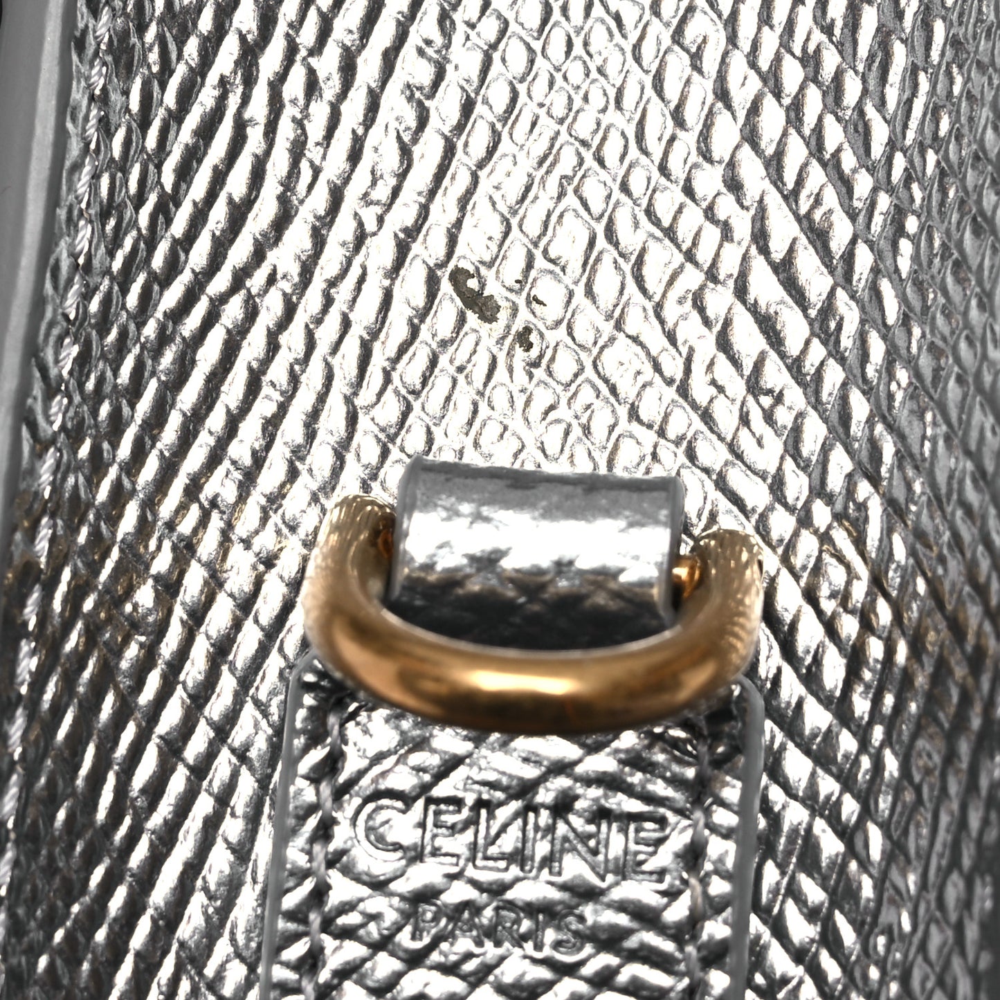 Grained Calfskin Cartable Medium Briefcase Silver