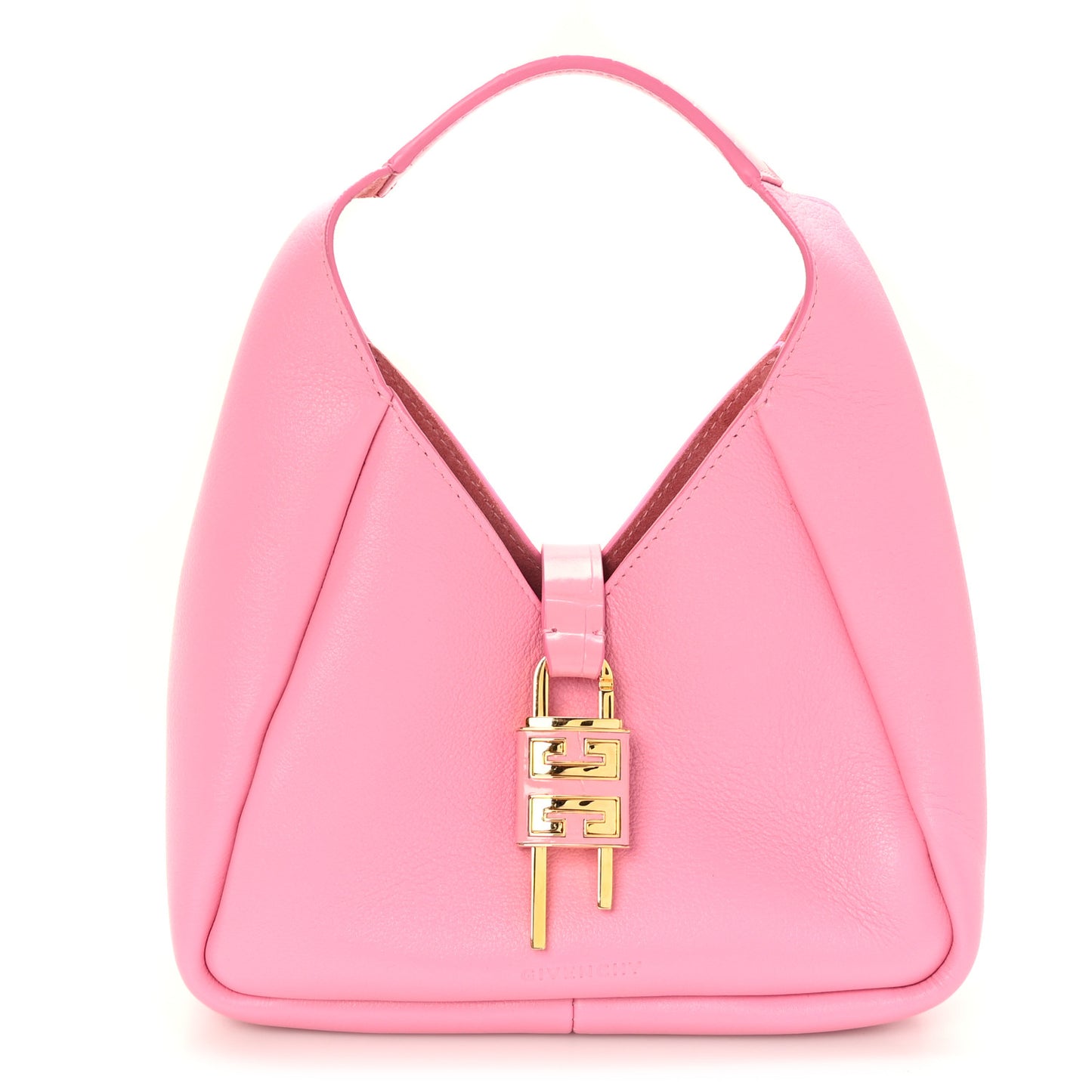 Grained Calfskin Mini G-Lock Hobo Pink