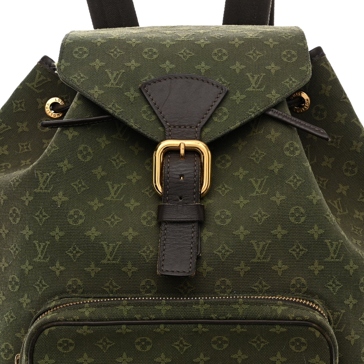 Louis Vuitton Mini Monogram Montsouris GM Backpack Kaki 9 of 11