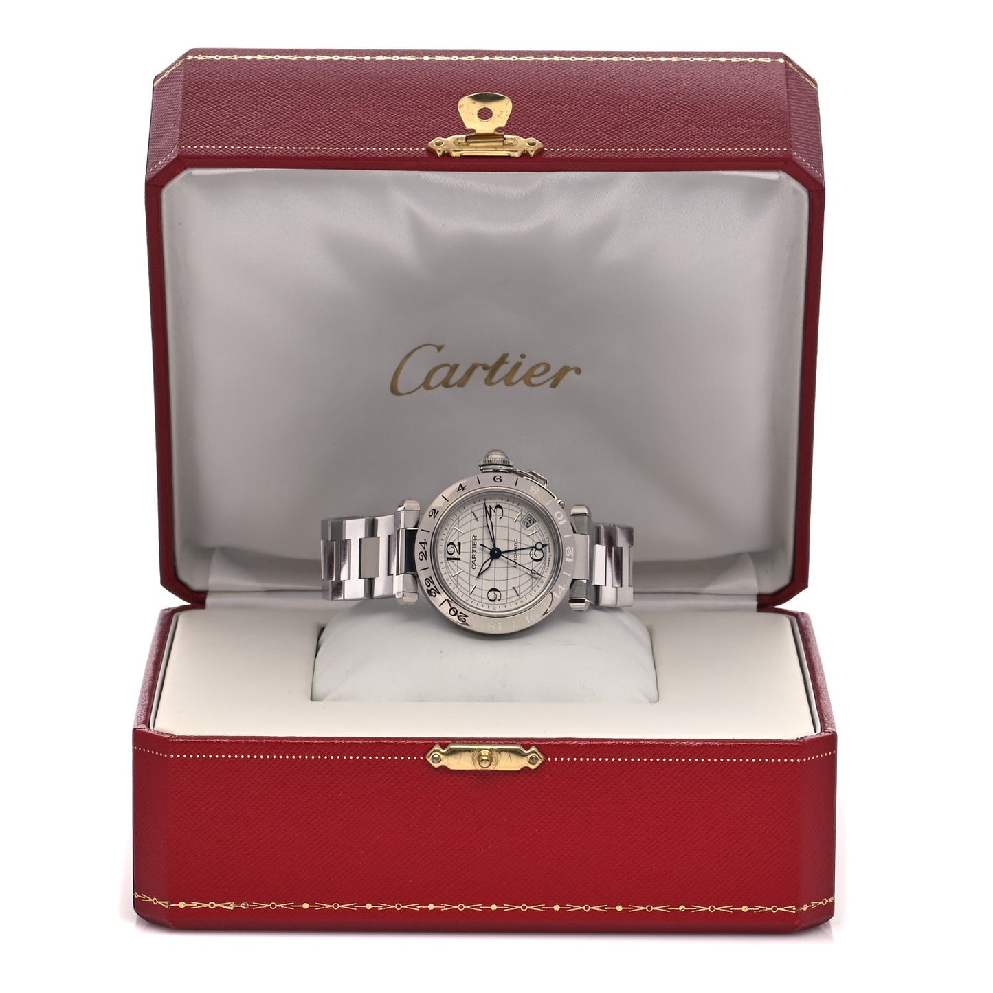 Stainless Steel 35mm Pasha GMT Automatic Watch