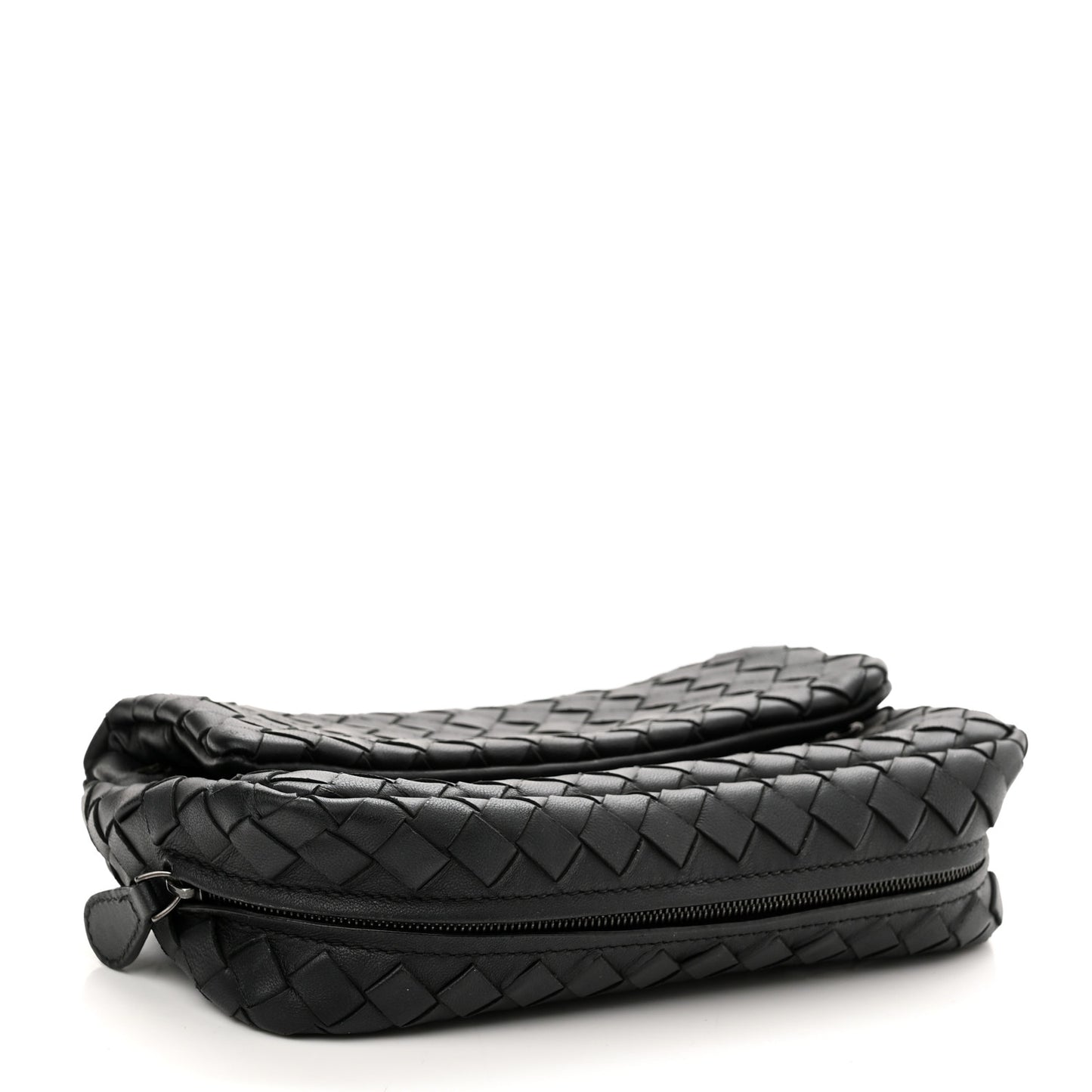 Nappa Intrecciato Small Chain Crossbody Black