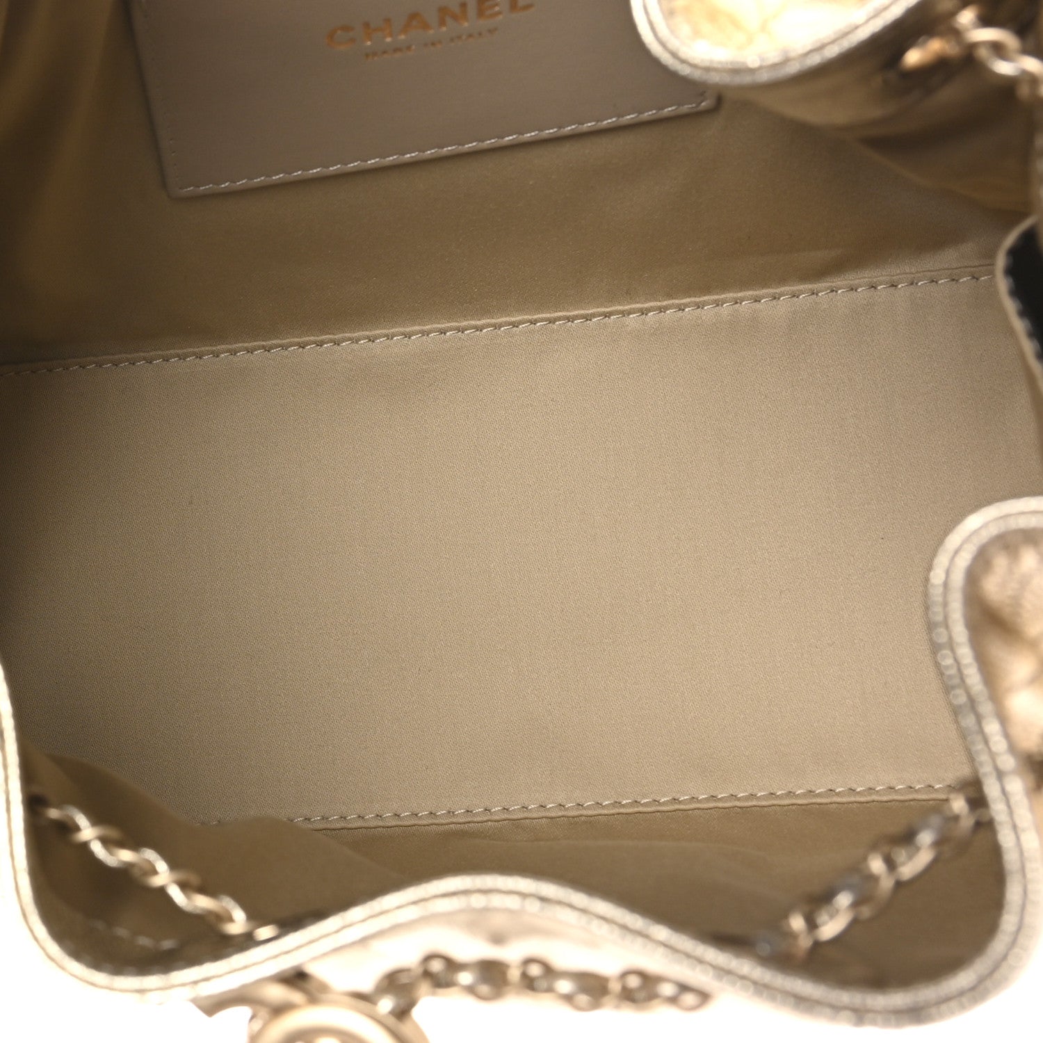 Chanel Metallic Caviar Quilted Small Chanel 25 Handbag Gold 5 of 11