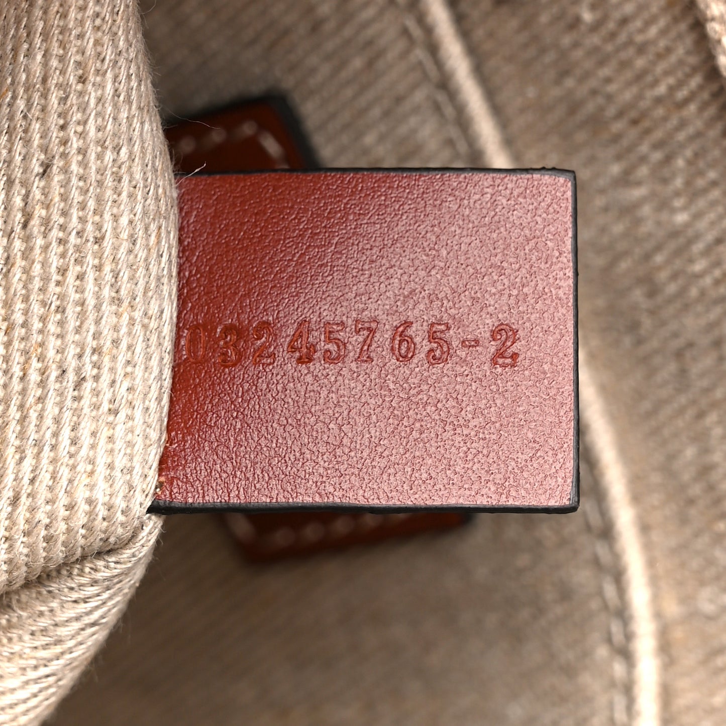 Linen Calfskin Medium Woody Ribbon Tote White Brown