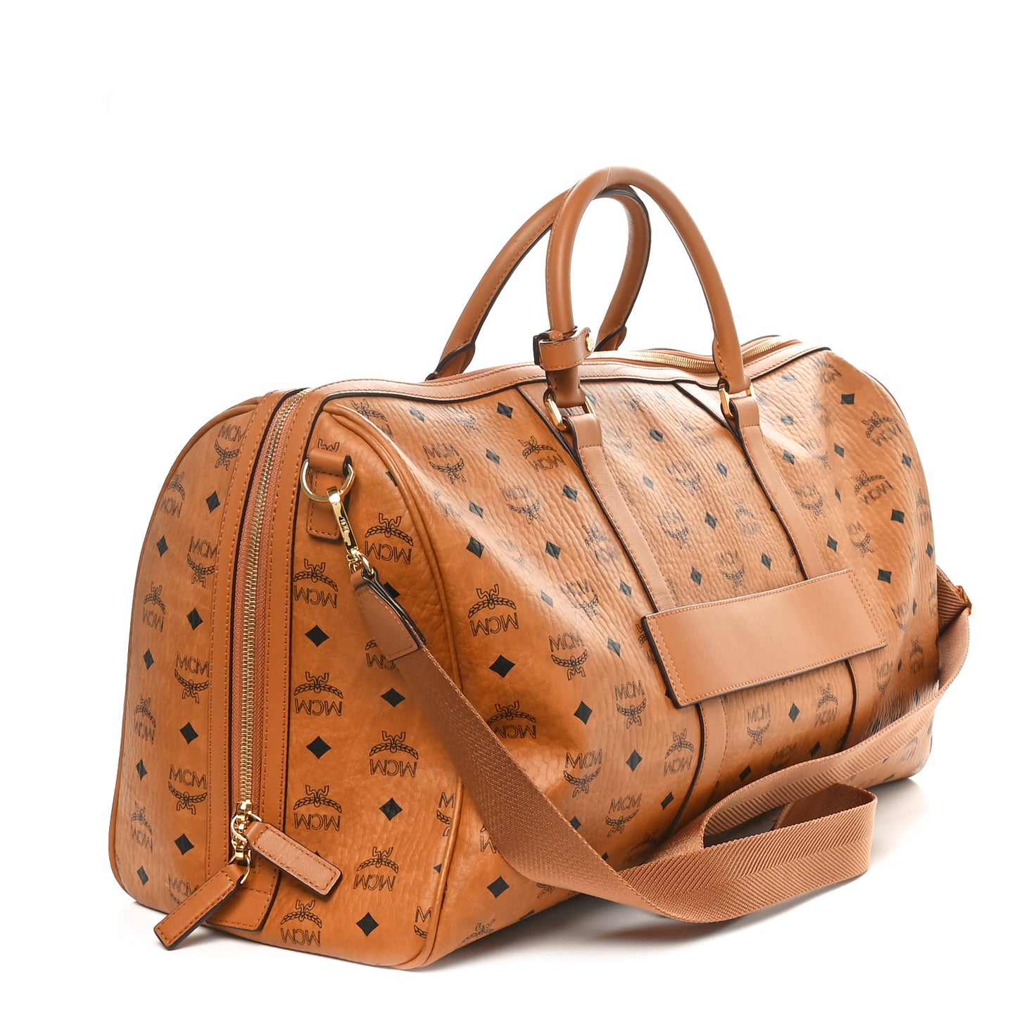 Visetos Large Traveler Weekender Bag Cognac