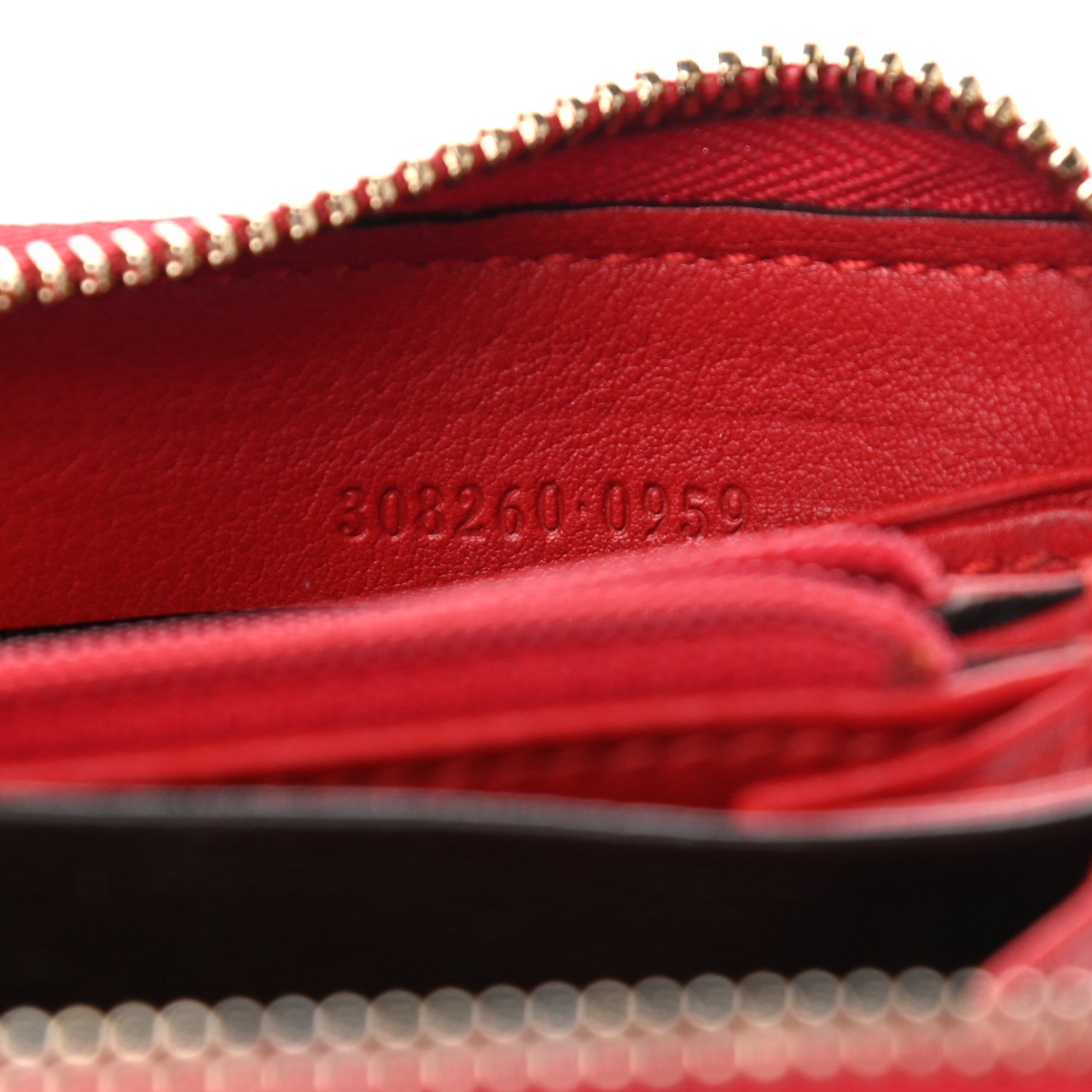 Gucci Microguccissima Zip Around Heart Wallet Hibiscus Red 7 of 11