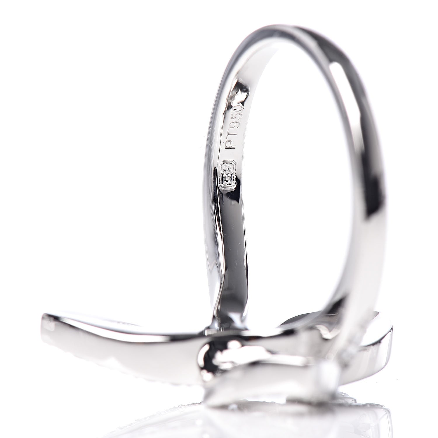 Harry Winston Platinum Diamond Lily Cluster Ring 47 4.25 5 of 6