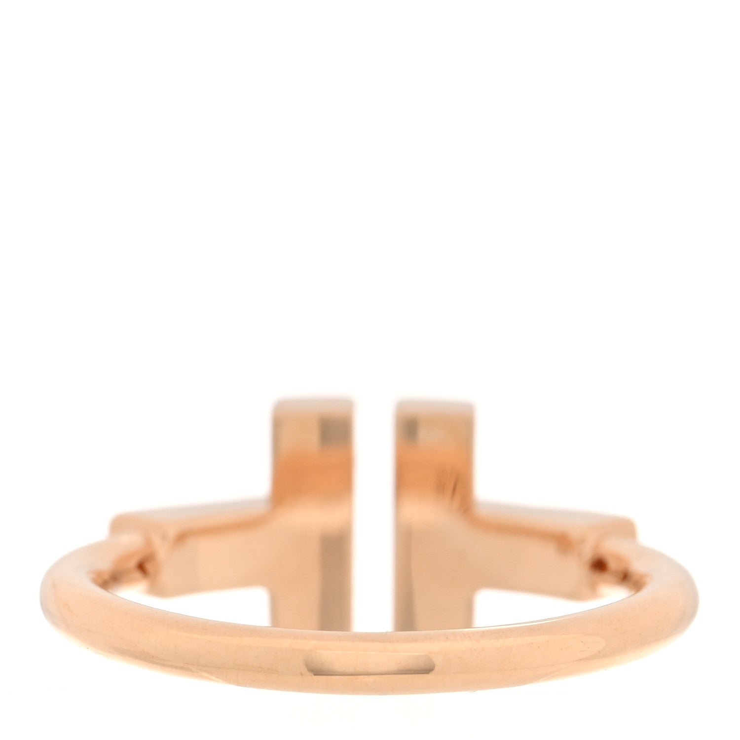 Tiffany 18K Rose Gold Mother of Pearl T Wire Ring 49 5 3 of 5