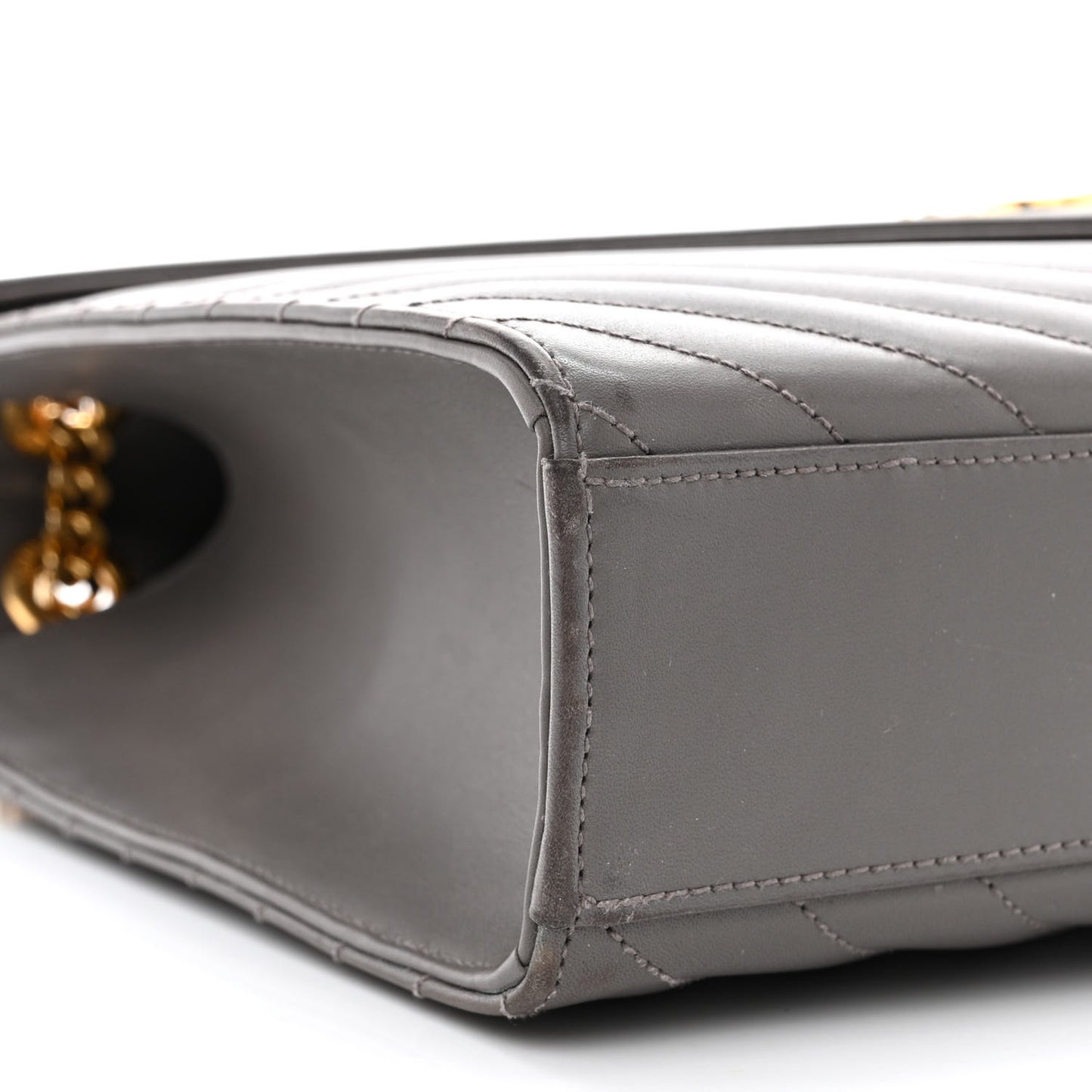 Smooth Calfskin Matelasse Large Monogram Satchel Fog