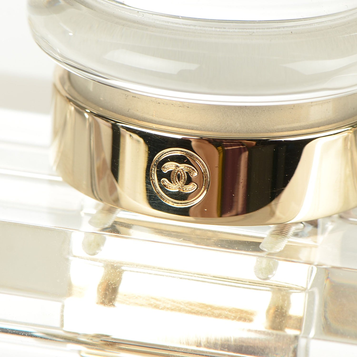 Chanel Transluscent Plexiglass Perfume Bottle Clutch 8 of 8