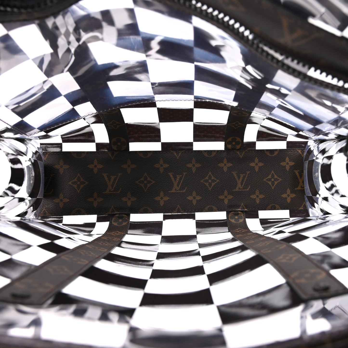 PVC Monogram Chess Sac Plat
