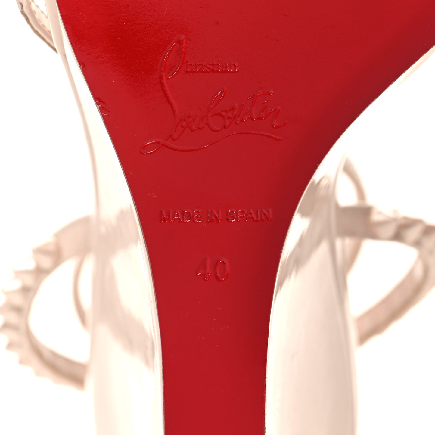Calfskin So Me Spike 85 Wedge Sandals 40 Leche